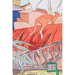 Mozi Australiana Print Apron Multi