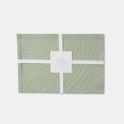Chyka Home 4 Pack Placemat 33 X 48 Cm Sage
