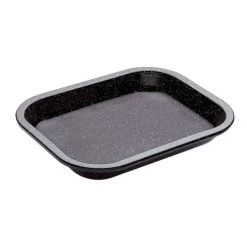 MasterPro Professional Vitreous Enamel Roasting Tray 24 X 18.5 X 4 Cm