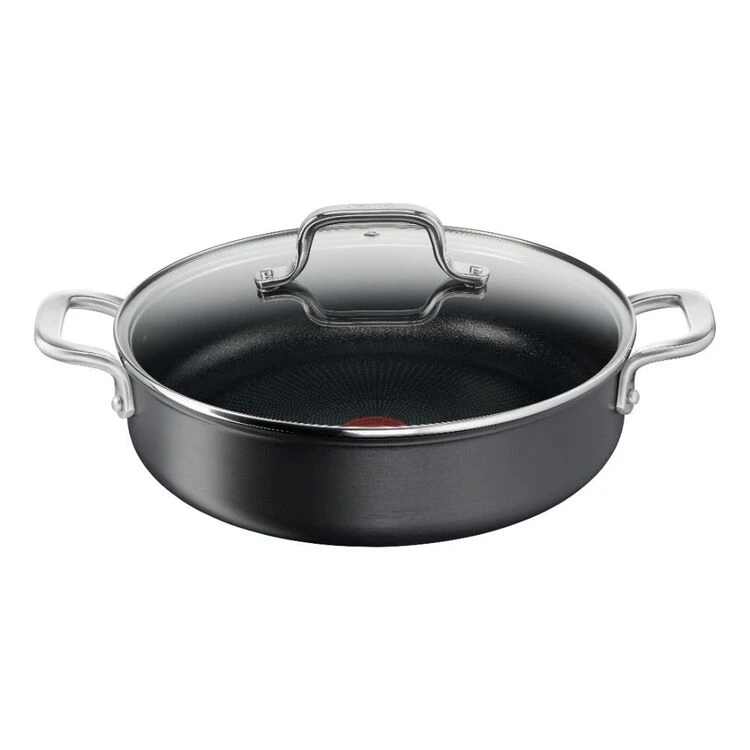 Tefal Premium Specialty Hard Anodised Induction Chef Pan With Lid 30 Cm - Image 5
