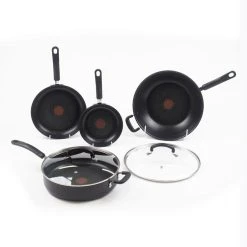 Tefal Specialty Hard Anodised Sautepan With Lid 30 Cm