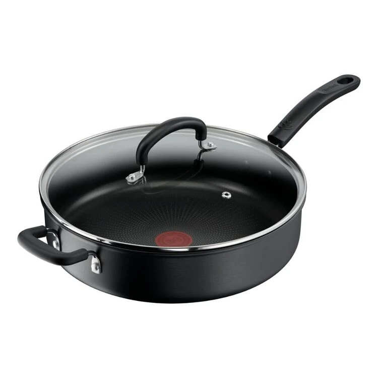 Tefal Specialty Hard Anodised Sautepan With Lid 30 Cm - Image 4