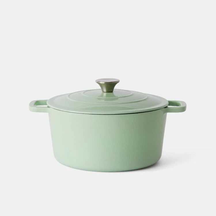 Smith & Nobel Traditions 5L Cast Iron Casserole Mint - Image 2