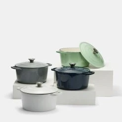 Smith & Nobel Traditions 5L Cast Iron Casserole Grey