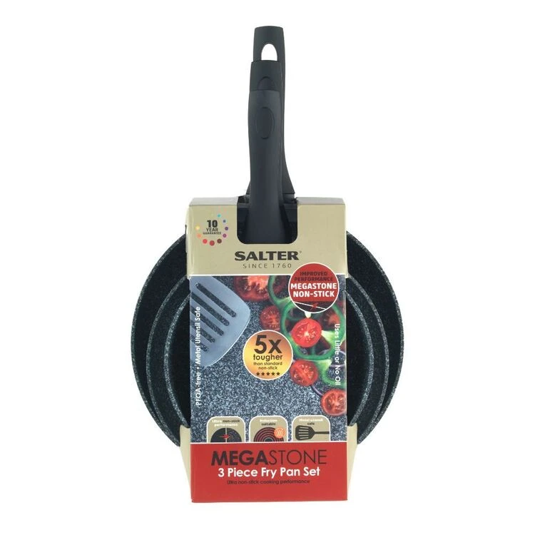 Salter Megastone Basic Frypan 3 Piece Set - Image 3