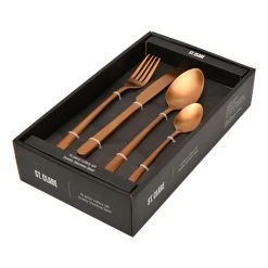 St Clare Nordic 16 Piece Stainless Steel Cutlery Set Rose Gold