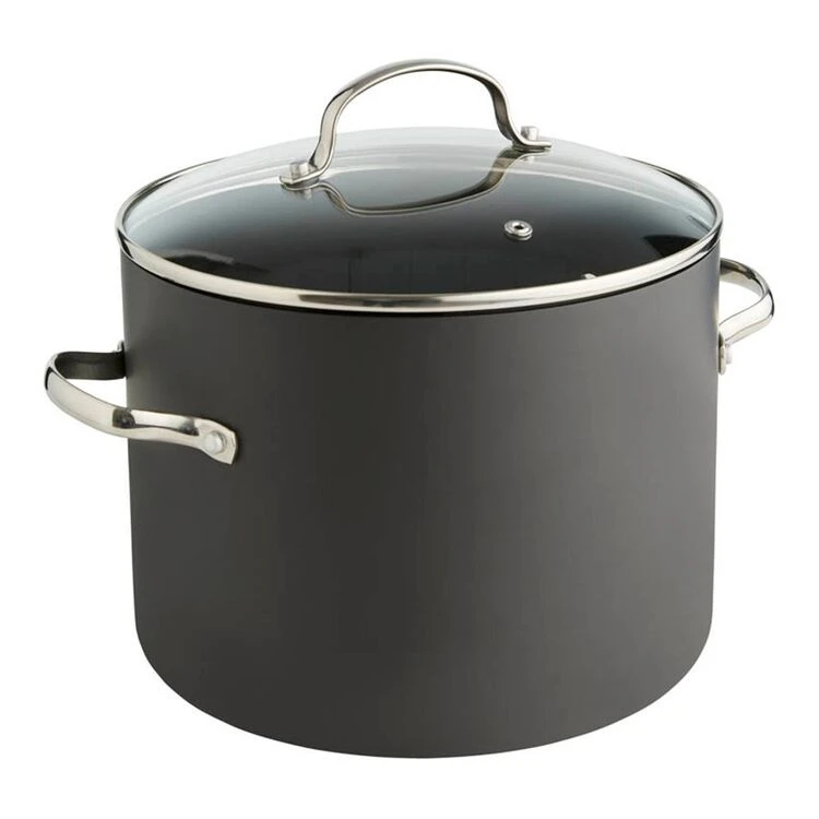 Smith & Nobel Professional Hard Anodised Stockpot 24cm