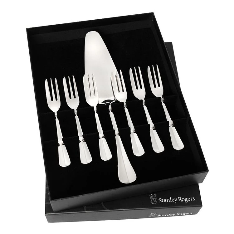Stanley Rogers Baguette 18/10 7-Piece Cake Serving Set - Image 2