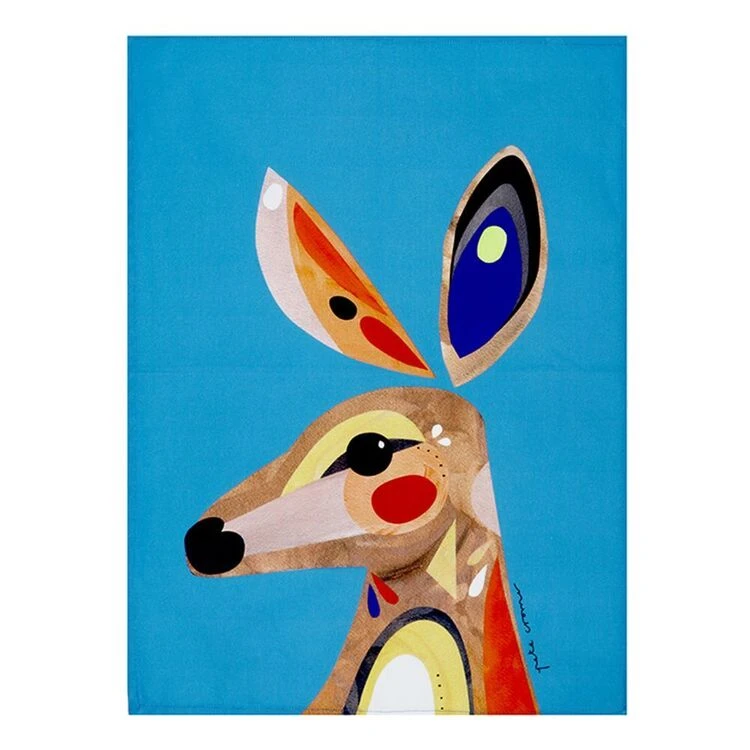 Maxwell & Williams Pete Cromer Tea Towel 50 X 70 Cm Kangaroo