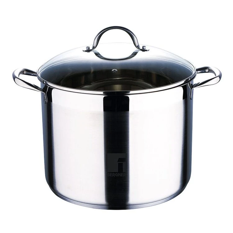 Bergner Gourmet Stainless Steel Induction Stockpot 16L