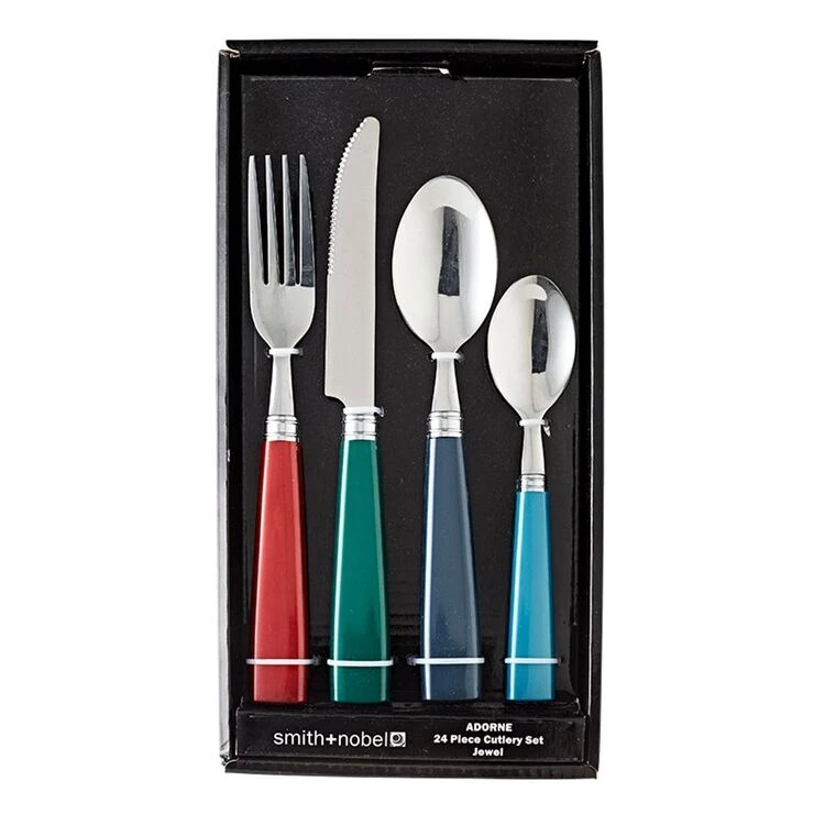 Smith & Nobel Adorne 24-Piece Cutlery Set Jewel - Image 2
