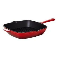 Smith & Nobel Traditions Grill Pan 26cm Red