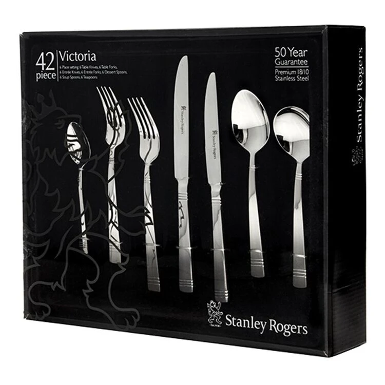 Stanley Rogers Victoria 18/10 42-Piece Cutlery Set - Image 2