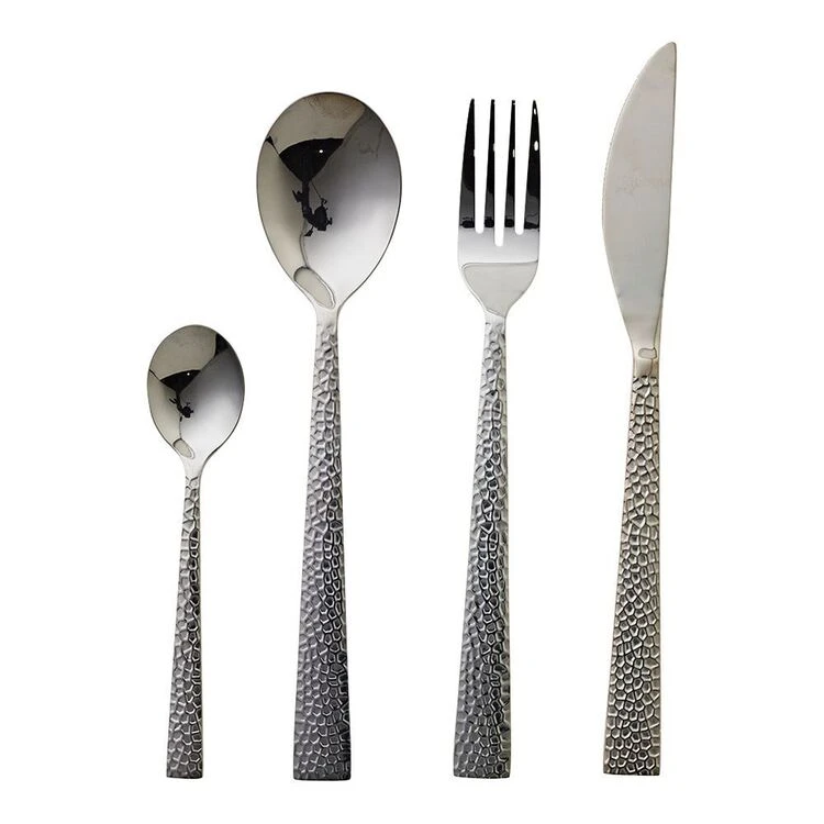 Smith & Nobel Morocco 24-Piece Cutlery Set Gunmetal - Image 3