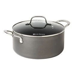 Swiss Diamond Hard Anodised Casserole 24cm