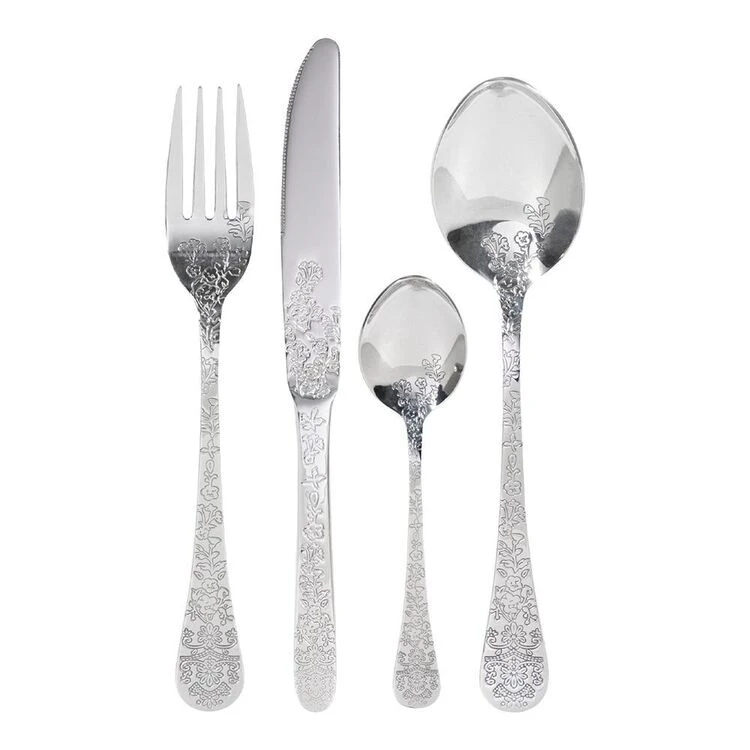 Smith & Nobel Chelsea 24-Piece Cutlery Set Silver - Image 2