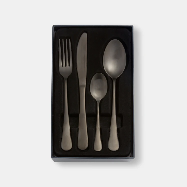 Smith & Nobel Lille 24-Piece Cutlery Set Matte Black - Image 3