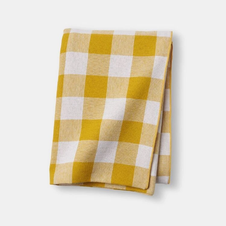 Chyka Home Chyka Gingham Tablecloth 150x250cm Mustard - Image 2