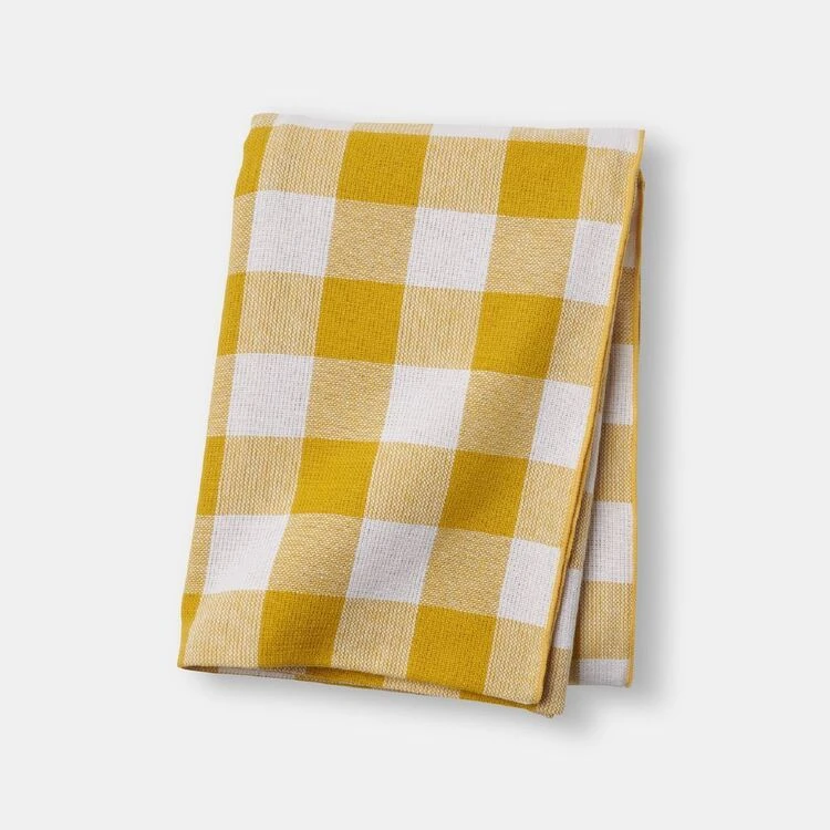Chyka Home Chyka Gingham Tablecloth 180x320cm Mustard - Image 2