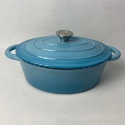 Smith & Nobel Traditions 3L Cast Iron Oval Casserole Blue