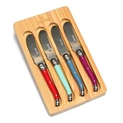 Laguiole Elite Rainbow 4 Piece Pâté Set