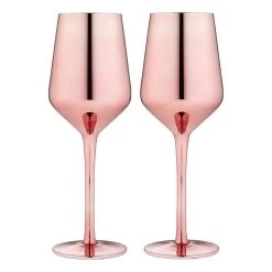 Tempa Aurora Rose 2 Piece Wine Glass Set