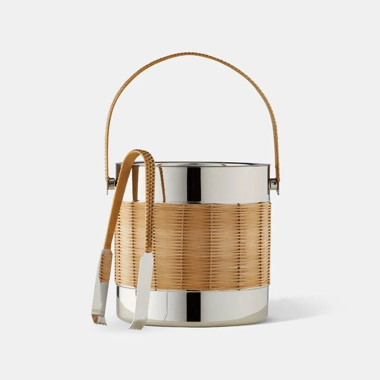 Chyka Home Rattan Ice Bucket